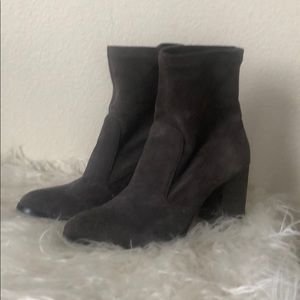 Saks Fifth Ave grey booties